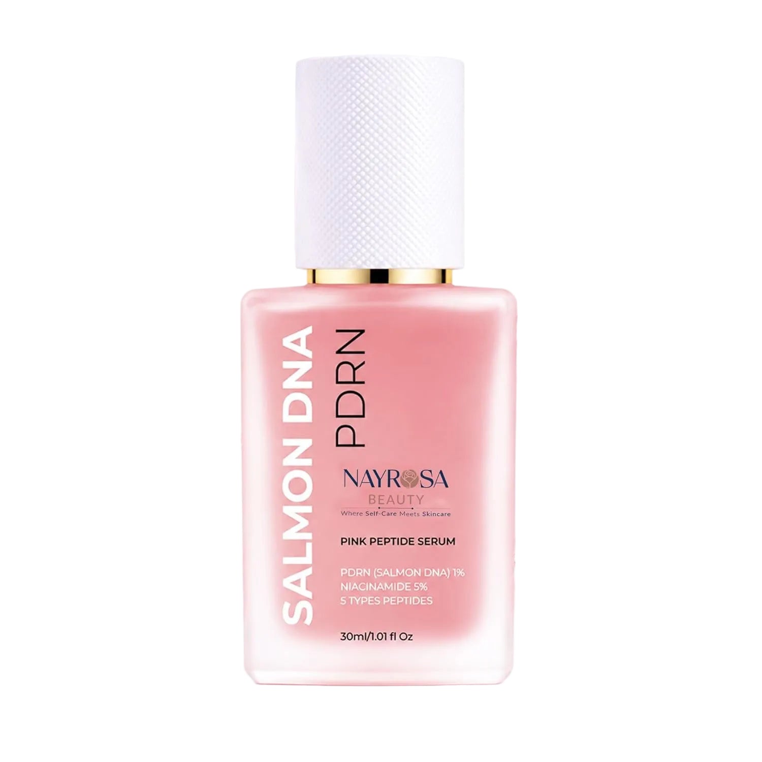 PDRN Pink Peptide Salmon DNA Serum Pink Glow, 5% Niacinamide-1Fl Oz | PDRN Serum with Niacinamide & Peptides for Rejuvenation, Hydration, Skin Barrier Support, Smoothing, Uneven Tone, Korean Care