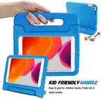 Kids Case for Ipad 9Th Generation/Ipad 8/Ipad 7, Ipad 10.2 Case 2021 2020 2019/Ipad Air 10.5/Ipad Pro 10.5 Kids Case, Shockproof Lightweight Case with Convertible Handle -Blue | 2021
