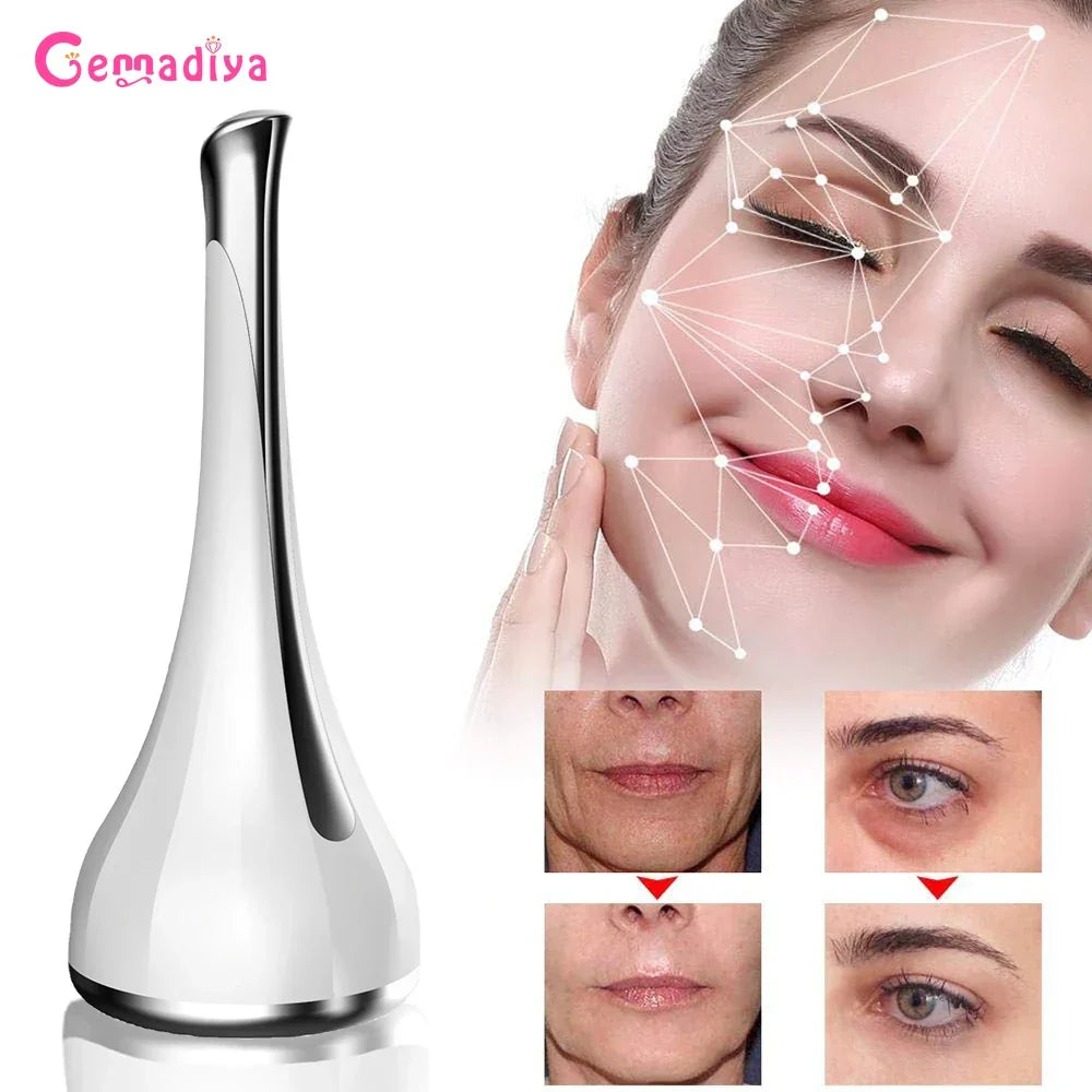 Facial Massager Magnetic Inductive Therapeutical Instrument Micro Face Lift Tighten Small Waist Dumbbell Spinner Beauty Devices