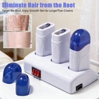 Roll on Wax Machine Wax Therapy Machine Waxing Warmer Hair Removal Hot Melt Hard Wax Warmer Heaters Suitable for Family Friendly