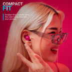 GO Pop ANC Bluetooth Earbuds, Charging Case, Fuchsia