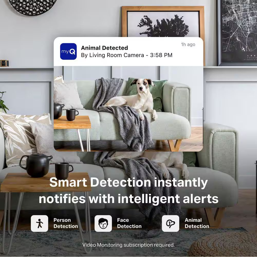 Myq Smart Indoor Home Security Camera