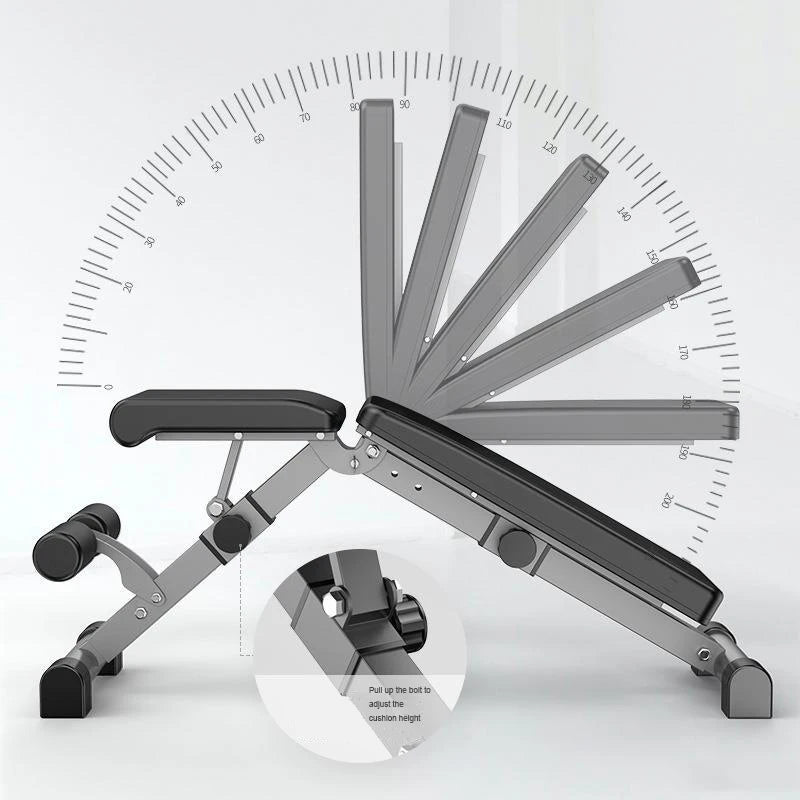 Professional Multi-Functional Folding Roman Chair, Dumbbell Stool, Weightlifting Fitness Bench, Home Fitness