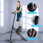 Stair Stepper for Home,Stair Climber Foldable,Large Pedal Vertical Climber Machine for Full-Body Workout,Steppers for Exercise at Home with 110KG Loading Capacity
