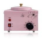 Portable Single Pot Wax Warmer for Painless Hair Removal, Fast Temperature Adjustable Wax Heater with Large Wax Pot for Facial Skin Body SPA Salon Equipment Beauty Salon (Pink-Single Pots)