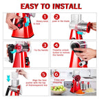 Portable Manual Vegetable Cutter Slicer Multifunctional round Rotate Mandoline Slicer Potato Cheese Kitchen Gadgets