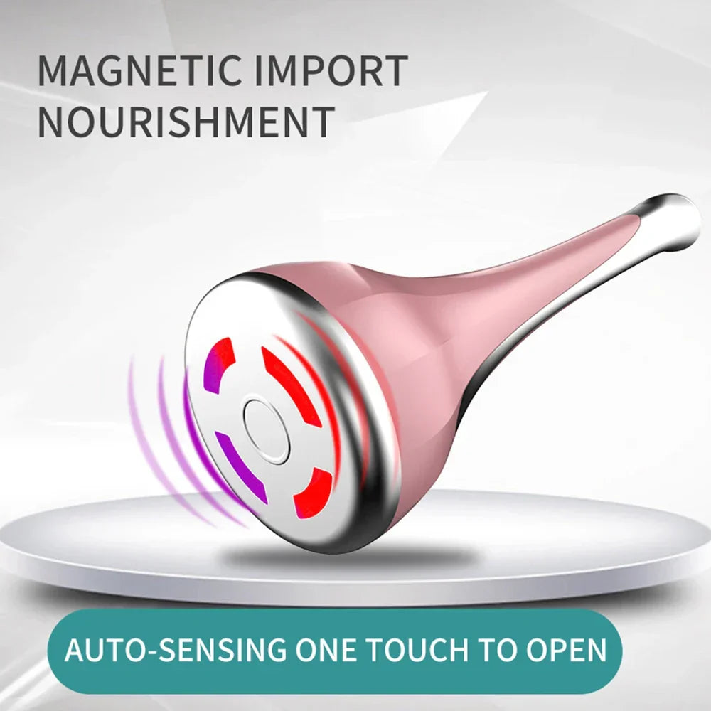 Facial Massager Magnetic Inductive Therapeutical Instrument Micro Face Lift Tighten Small Waist Dumbbell Spinner Beauty Devices