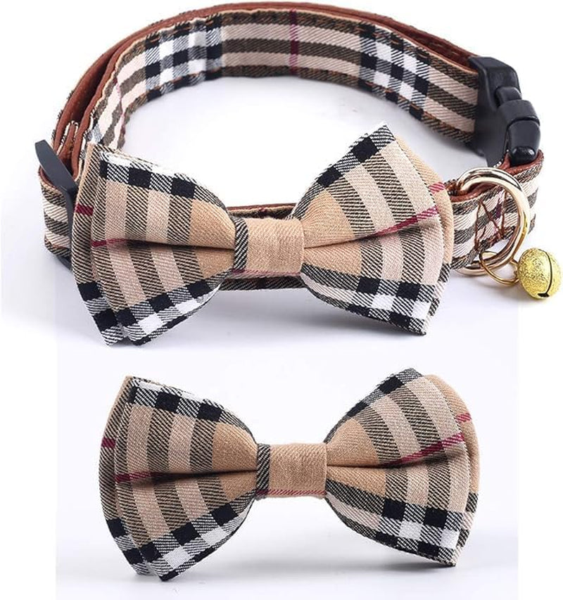 Dog Collar, Adjustable Dog Collar, Pet Collar for Dog Soft Bowtie Dog Collars for Small Medium Large Pet