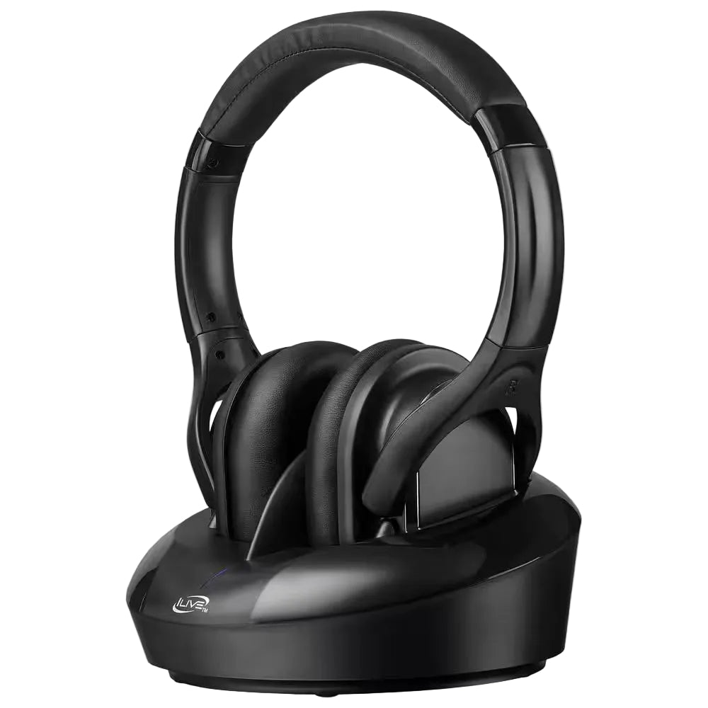 Wireless Radio Frequency Headphones with Charging Dock
