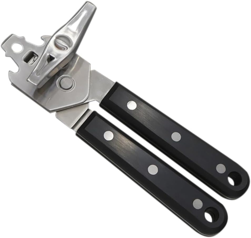 Multi-Functional Heavy Duty Stainless Steel Can Opener Ergonomic Grip for Effortless Use Kitchen Tool for Easy Jar Opening and Daily Cooking Tasks