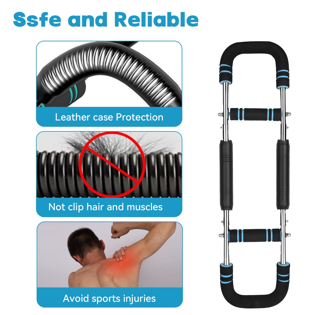 Arm Trainer & Chest Trainer for Men, 66-88-110Lb Adjustable Arm Twister Exercise Equipment, Portable Spring Resistance Home Gym Trainer, Upper Body Workout Machine for Muscle Building