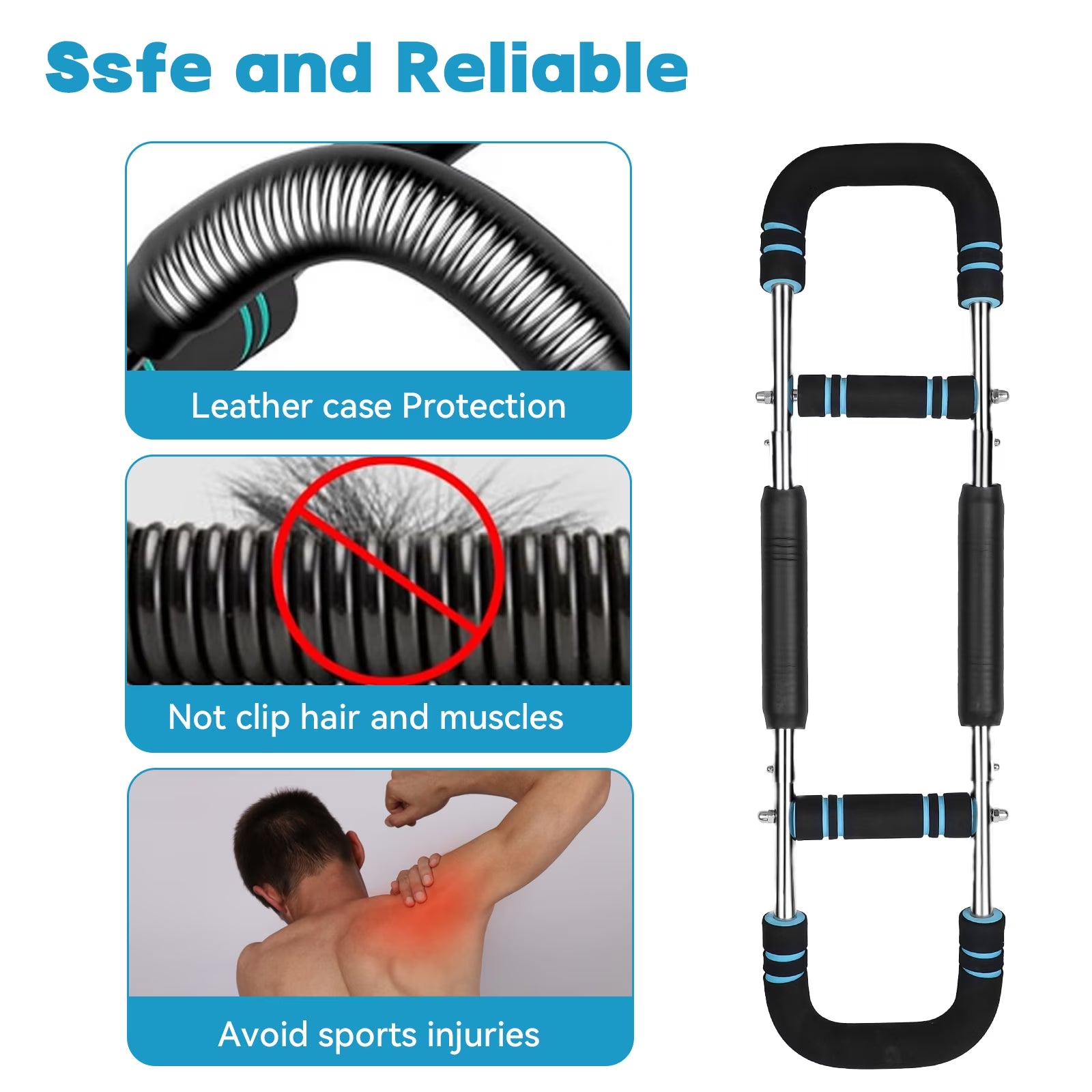 Arm Trainer & Chest Trainer for Men, 66-88-110Lb Adjustable Arm Twister Exercise Equipment, Portable Spring Resistance Home Gym Trainer, Upper Body Workout Machine for Muscle Building