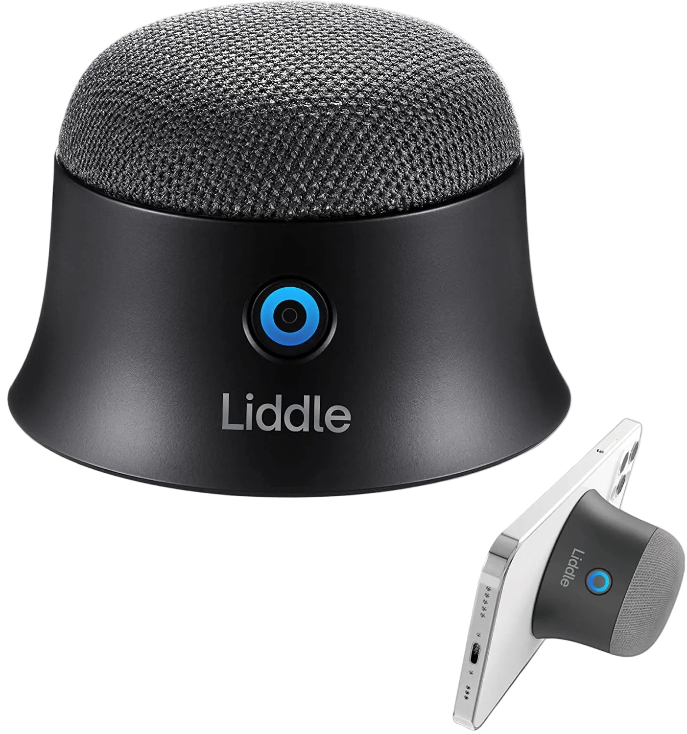Liddle Speaker Magnetic Small Bluetooth Speaker Support Magsafe for Iphone 12/13/14/15/16, Wall Mount Mini Bluetooth Speaker for Golf Cart, Magnetic Attach to Anywhere, True Wireless Speaker (Black)