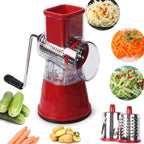 Portable Manual Vegetable Cutter Slicer Multifunctional round Rotate Mandoline Slicer Potato Cheese Kitchen Gadgets