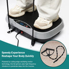 Vibration Plate Exercise Machine Fat-Burning Home Fitness Fat Slinger Shaping Whole Body Workout Portable Fitness Equipment
