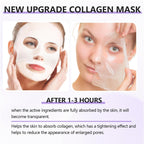 Deep Collagen Jelly Gel Face Mask,Bio-Collagen Facial Mask for Skin | Hydrating Hydrogel Sheet Overnight Mask, Low Molecular Weight Collagen for Lifting, Firming, and Moisturizing