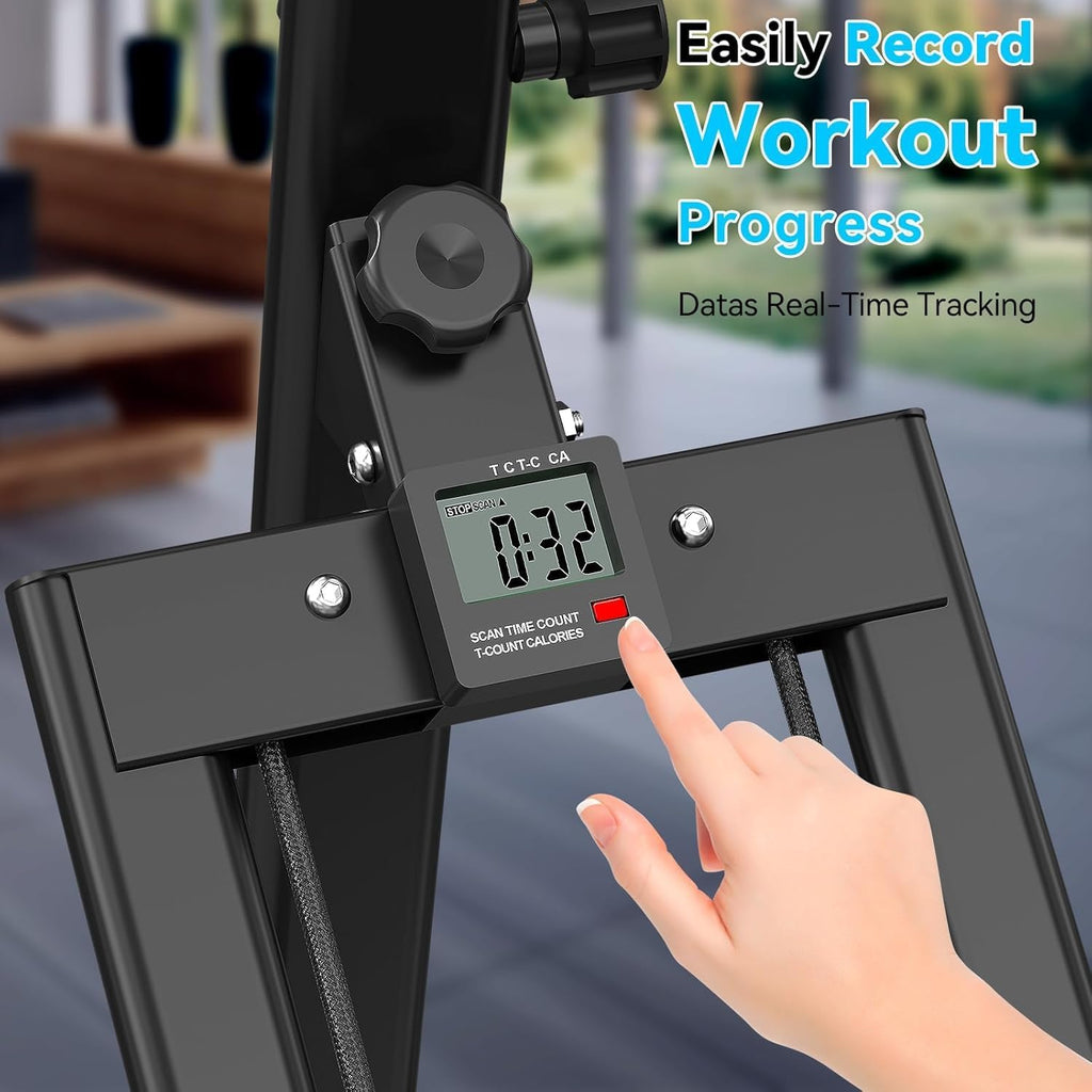 Stair Stepper for Home,Stair Climber Foldable,Large Pedal Vertical Climber Machine for Full-Body Workout,Steppers for Exercise at Home with 110KG Loading Capacity