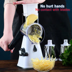 Portable Manual Vegetable Cutter Slicer Multifunctional round Rotate Mandoline Slicer Potato Cheese Kitchen Gadgets