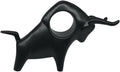 Home Decor Black Bull Statue Ceramic Figures Showpieces for Home Decor - (Black)