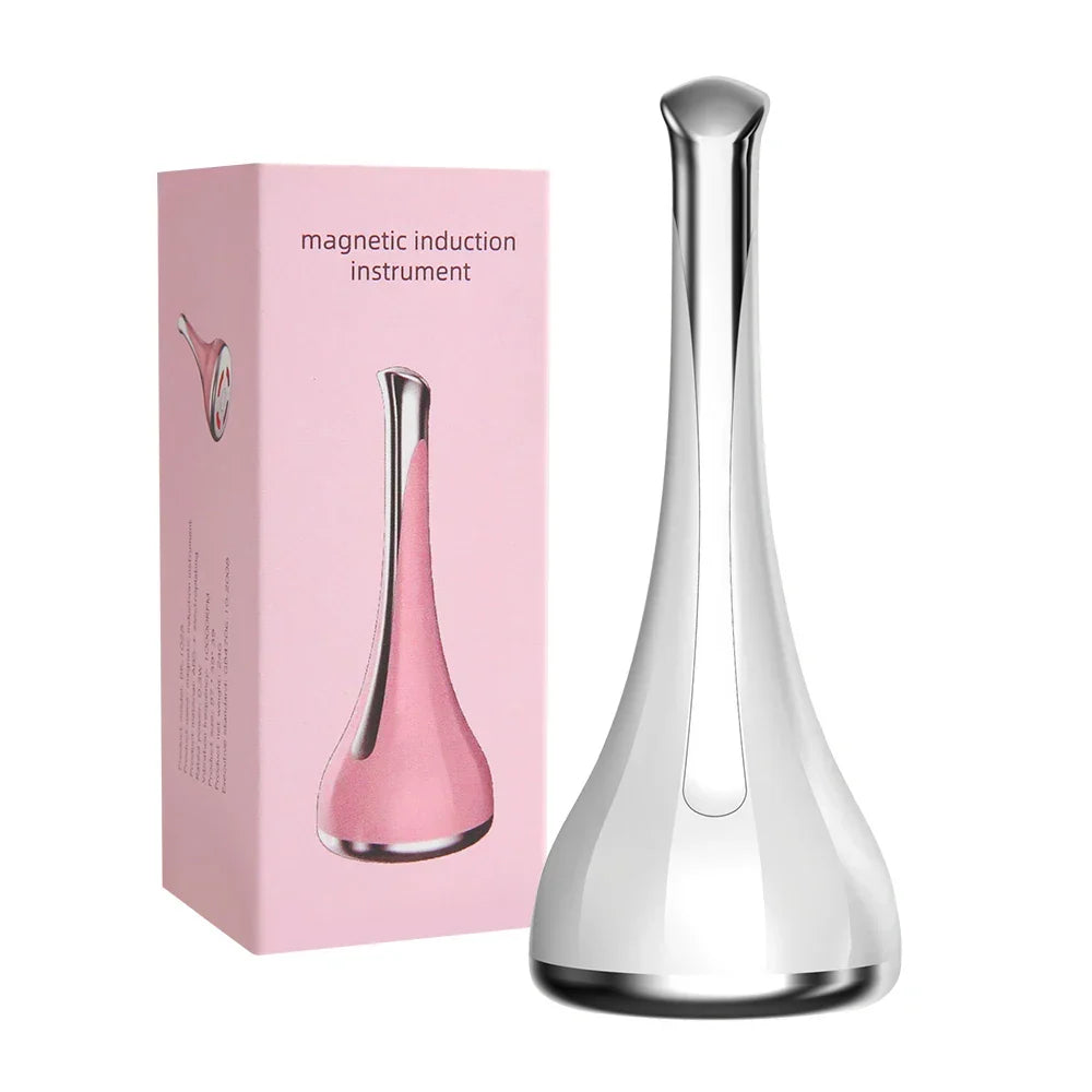 Facial Massager Magnetic Inductive Therapeutical Instrument Micro Face Lift Tighten Small Waist Dumbbell Spinner Beauty Devices