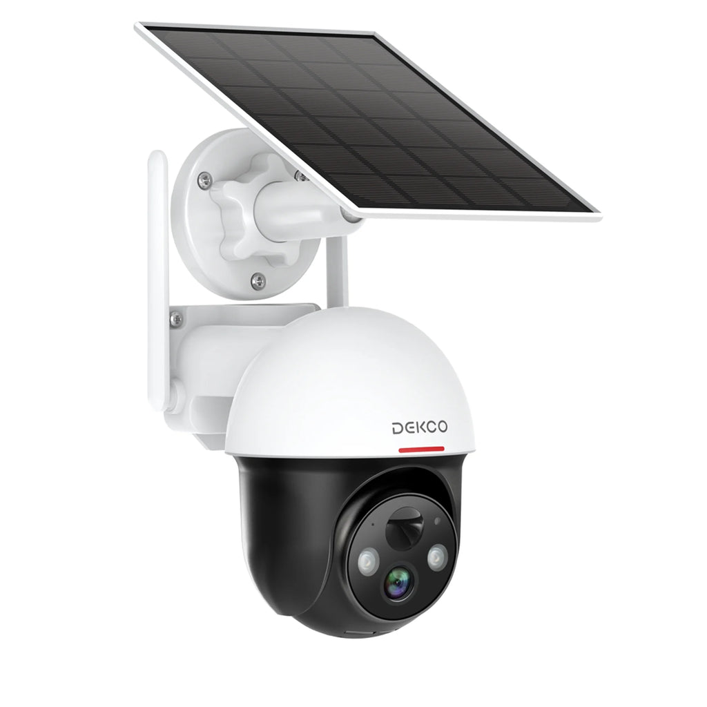 Rotating Outdoor Solar Dome Home Security Camera with Motion Alarm