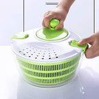 Salad Spinner with 7 in 1 Multifunction Kitchen Gadget 4L Large Capacity Vegetable Grater Slicer Set