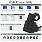Wireless Charging Station 3 in 1 Portable 5000Mah Power Bank Magsafe for Iphone Apple Watch