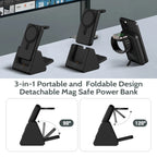 Wireless Charging Station 3 in 1 Portable 5000Mah Power Bank Magsafe for Iphone Apple Watch