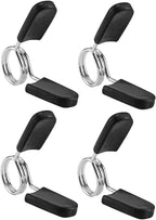 Barbell Clamps Dumbbell Spring Clip Circlip Collars 1 Inch Weight Bars Clips Fitness Weightlifting Lock Buckle 1 Inch for Standard Bar Barbell Strength Training Gym Accessory