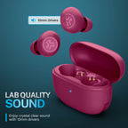 GO Pop ANC Bluetooth Earbuds, Charging Case, Fuchsia