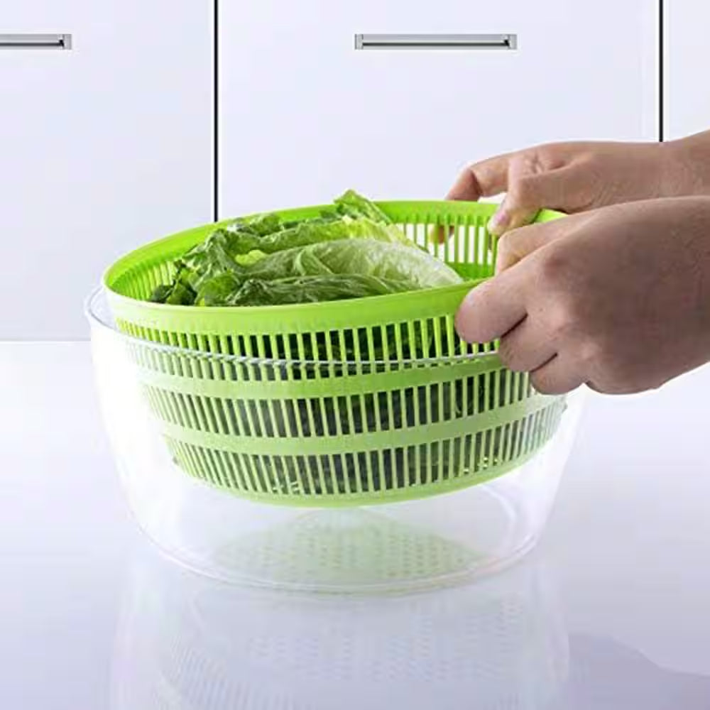 Salad Spinner with 7 in 1 Multifunction Kitchen Gadget 4L Large Capacity Vegetable Grater Slicer Set