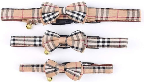Dog Collar, Adjustable Dog Collar, Pet Collar for Dog Soft Bowtie Dog Collars for Small Medium Large Pet