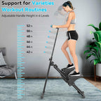 Stair Stepper for Home,Stair Climber Foldable,Large Pedal Vertical Climber Machine for Full-Body Workout,Steppers for Exercise at Home with 110KG Loading Capacity